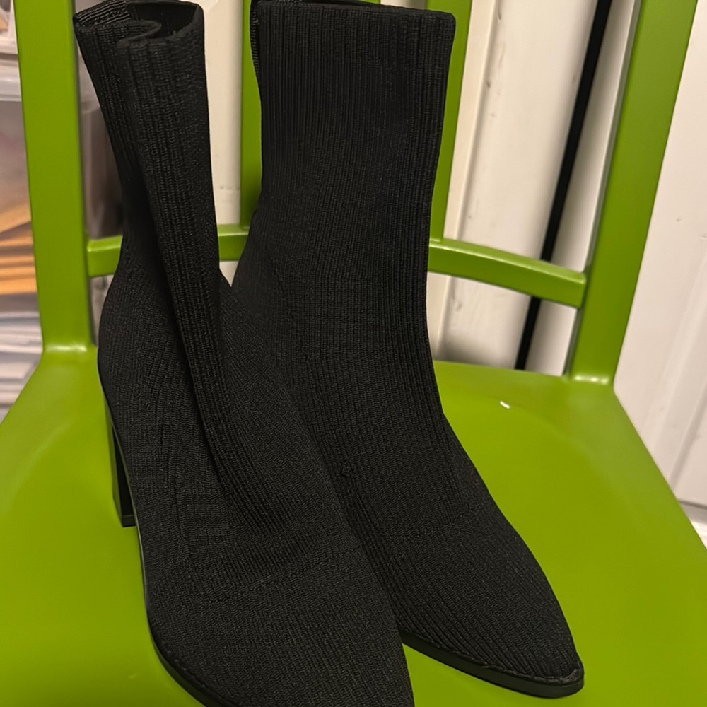 Steve Madden Black Stiletto Heeled Boots